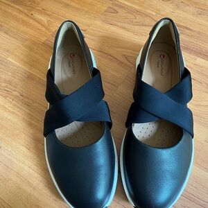 Clarks Un Rio Cross - black leather